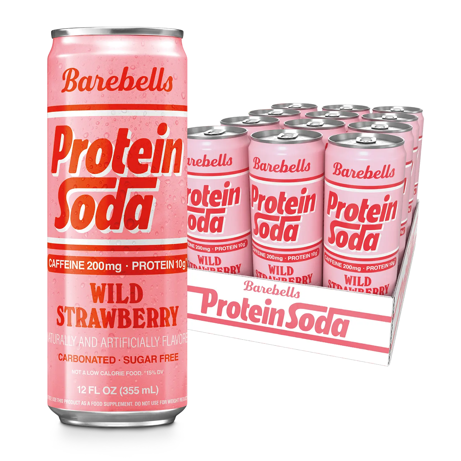 Barebells Protein Soda Wild Strawberry
